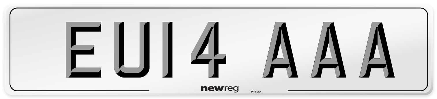 EU14 AAA Number Plate from New Reg